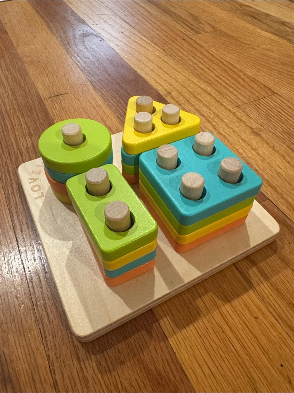 Lovevery Sort and Stack Peg Puzzle
